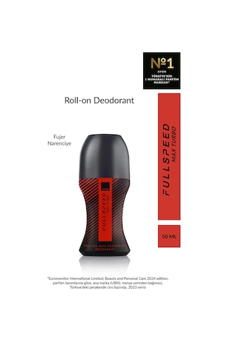 Full Speed Max Turbo Erkek Rollon 50 Ml.
