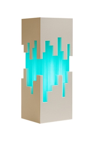 Piksel Tasarımlı Gece Lambası Atmosfer Işık Beyaz