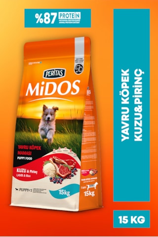 Kuzu Ve Pirinçli Yavru Köpek Maması Büyüme 15kg