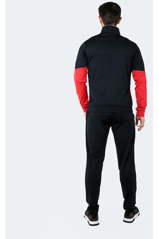 Slazenger RAMOS Erkek Fermuarlı Dik Yaka Cepli Lacivert Eşofman Takımı