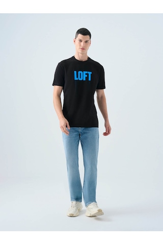 Loft Regular Fit Siyah Erkek T-shirt Lf2038541 Siyah