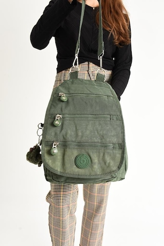 Kadın Sırt Çantası İster Sırt İster Omuz İster Önde Fonksiyonel Kullanım Çok Cepli Hafif Klinkır Kumaş 001