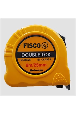 Fisco 8x25 Çelik Metre Double-lok Double-lok