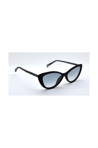 0404v 51 009 Siyah Kadife Cat Eye Gri Kız Çocuk Güneş Gözlüğü Siyah