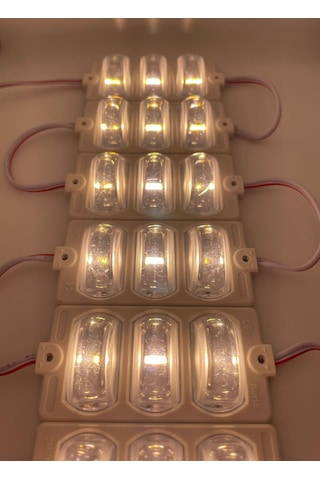 12 Volt Dar Açılı 3'lü Modül Led Gün Işığı - 5 Adet