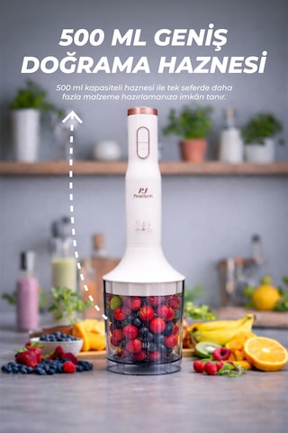 Pirantech YH-94 Parçalayıcı Çırpıcı Ve Metal El Blender Seti