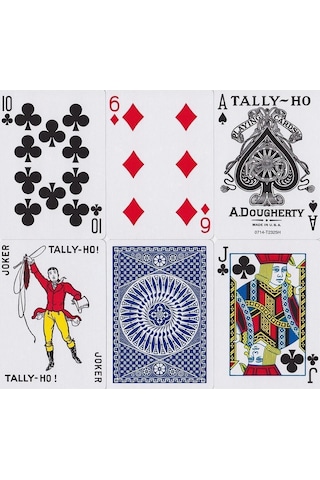 Tally-ho Circle Back Mavi Blue Oyun Kağıdı İskambil Kartları Destesi
