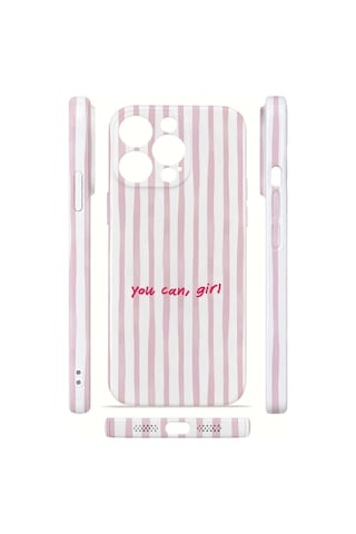 Apple iPhone Uyumlu 12 Pro Max Vorian İnce Kamera Korumalı Mika Kılıf You Can Girl You Can Girl Mika