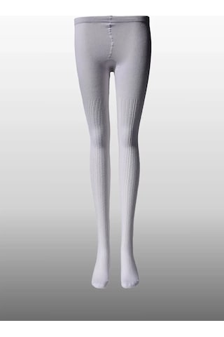 Kız Çocuk Karina Örgü Pamuklu Mevsimlik Beyaz Renkli Külotlu Çorap Beyaz