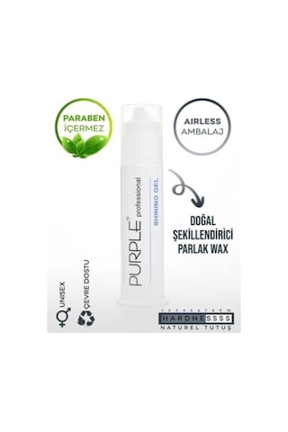 Professional - Purple Shining Gel Wax - Parlak Wax - 2 Li Paket