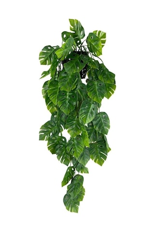 Yapay Çiçek Saksıda Sarkan Monstera Deve Tabanı Yapay Sarmaşık Pa
