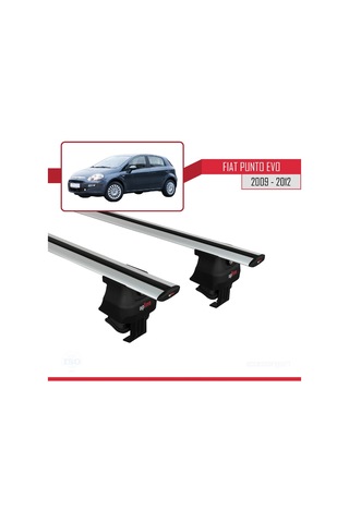 Fiat Punto Evo 199 2009-2012 Arası İle Uyumlu Ace-4 Ara Atkı Tavan Barı Gri