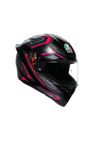 Agv K1 S E2206 Sling Matt Siyah Pembe Motosiklet Kaskı.