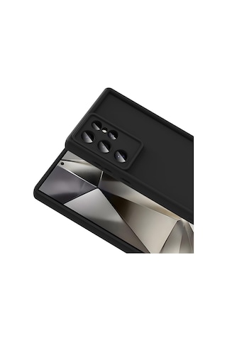 Effox Galaxy Uyumlu S24 Ultra Kılıf Kamera Korumalı Ananas Kapak - Siyah Siyah
