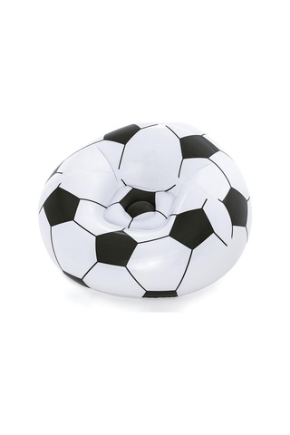 In Over Beanless Futbol Topu Koltuğu 114 X 112 X 66 Cm Futbol Hava Koltuğu Siyah Beyaz Çok Renkli