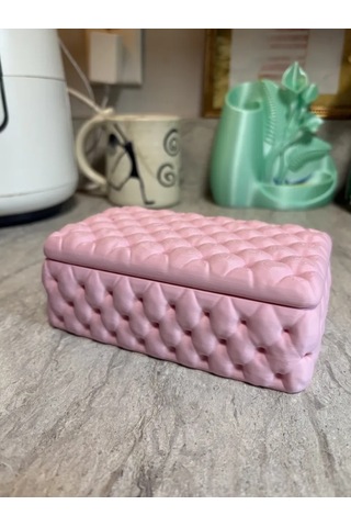Kapitone Kutu Ve Özel Tasarım Düzenleyici Pembe