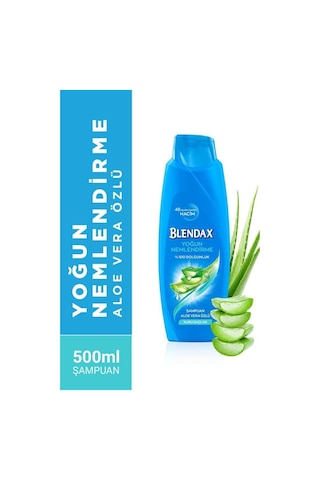 Blendax Yoğun Nemlendirme Aloe Vera Özlü Şampuan 4 x 500 ML