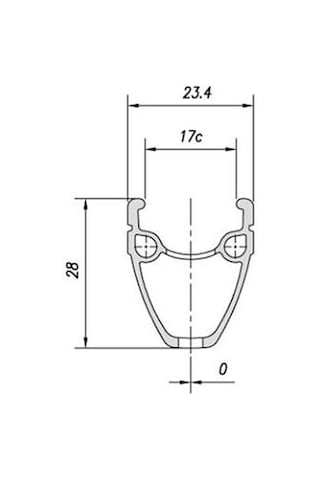 Mach1 Versus V-fren Uyumlu Jant Çemberi 28" 32h Gri