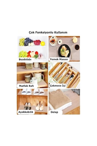10 Mt X 45 Cm Şeffaf Kaydırmaz Pvc Buzdolabı Raf Masa Çekmece Ayakkabılık Koruyucu Leke Tutmaz Örtü Çok Renkli