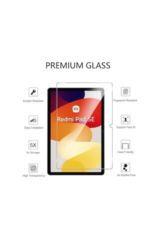 Xiaomi Redmi Pad Se 11inç Nano Kırılmaz Ekran Koruyucu Kırılmaz Şeffaf Cam Koruyucu Tam Uyumlu
