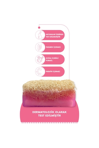 Mia Herba Doğal Kabak Lifli Gül Sabunu 100 G
