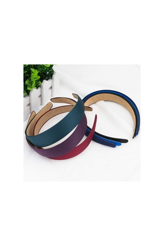 Dofolink 2.8cm Saten Kadın Saç Bandı - Minimalist Modern Stilde Saç Dekorasyon Aksesuarı Çok Renkli