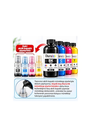 Brother Dcp-t530dw T536dw Uyumlu 4x100ml Mürekkep Dolum Seti