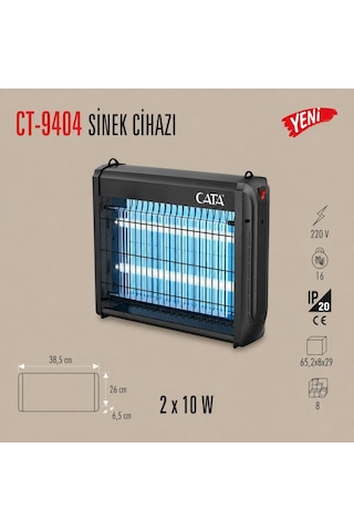 Cata CT-9404 Sinek Armatürü 2x8w 20 Metre
