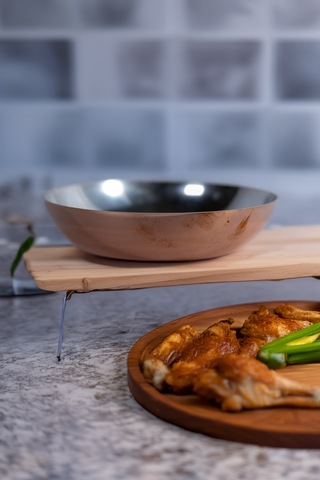 Cuvesta El Yapımı Modern Kalın 1.5mm Bakır Tabak 20x4cm