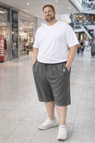 Akt Gayem Butik Çok Büyük Beden Kapri 7xl-10xl G3 Füme Mel