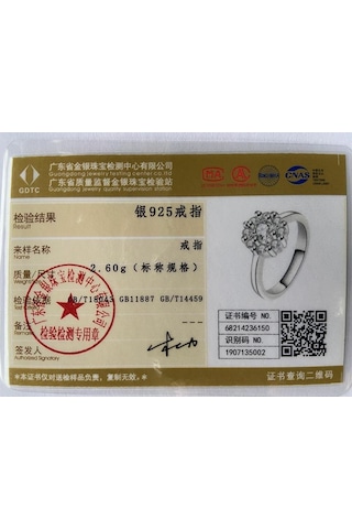 925 Ayar Gümüş Moda Aaa Zirkon Yüzük Güzel Hediye Takı