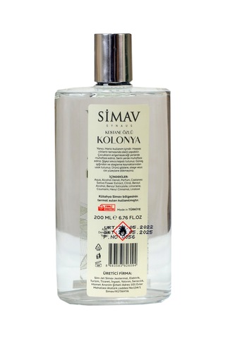 Simav Synaus Kestane Özlü ve Termal Sulu Kolonya 2'li Set 900 ML + Cam 200 ML