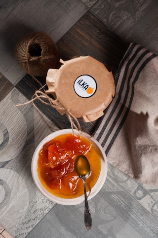 Doğal Kayısı Reçeli %70 Meyve Oranı 1000gr Geleneksel Kahvaltılık Reçel İlka Gıda