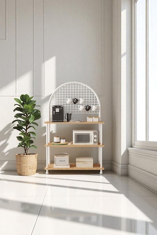 Çevir Kur Çok Amaçlı Kahve Köşesi Dolabı, Mutfak Standı, Mutfak Dolabı, Mutfak Düzenleyici 71 134 35 Atlantik Çam