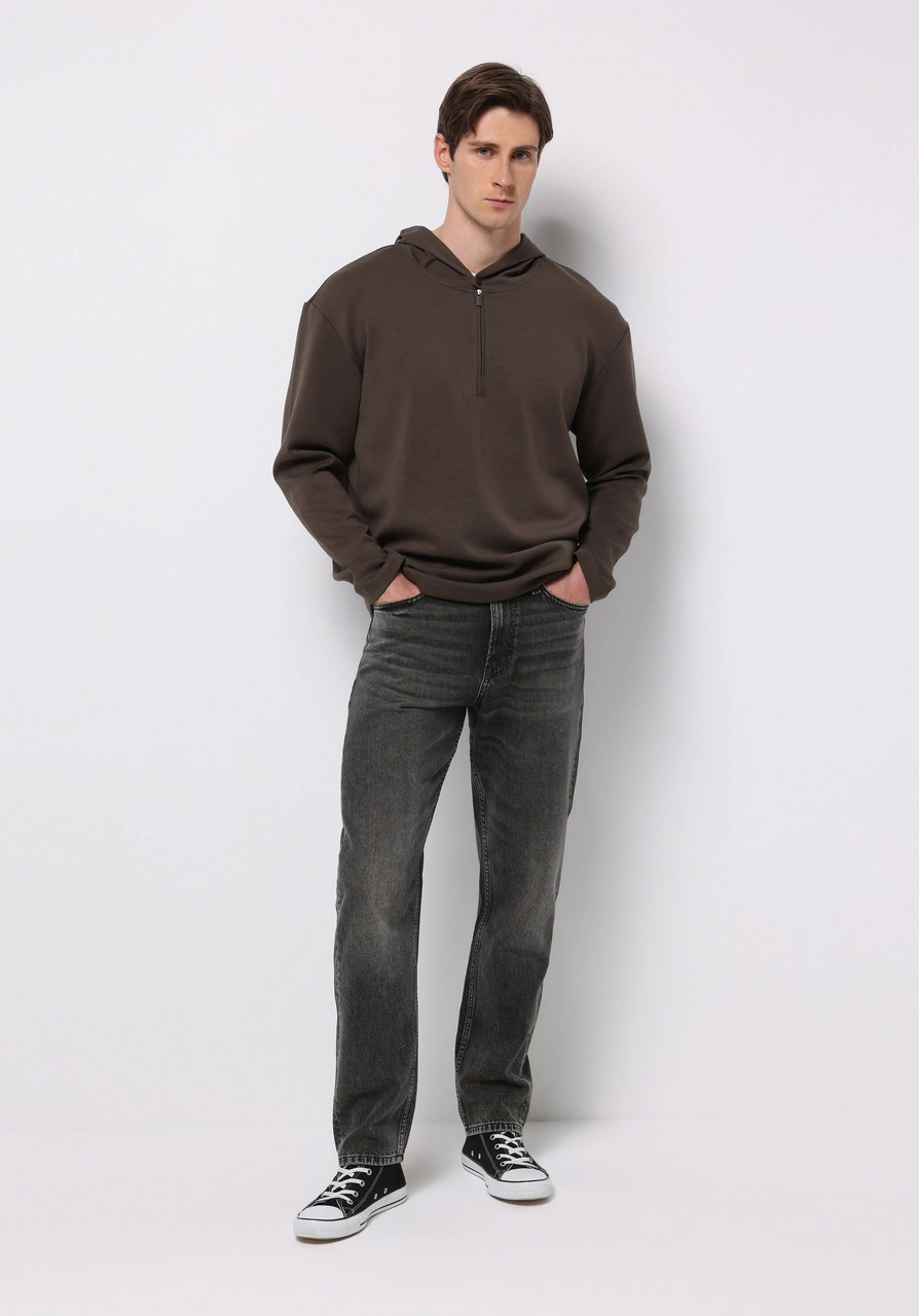 Colins Loose Tapered Fit Erkek Siyah Jean Pantolon Cl1077539 Q1.v1 Dn44674 Denim