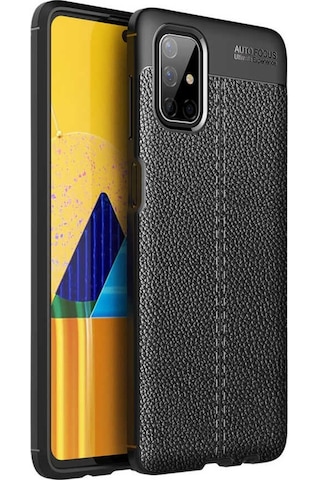 Samsung Galaxy Uyumlu M51 Kilif Deri Tarzi Niss Silikon Case 372811761