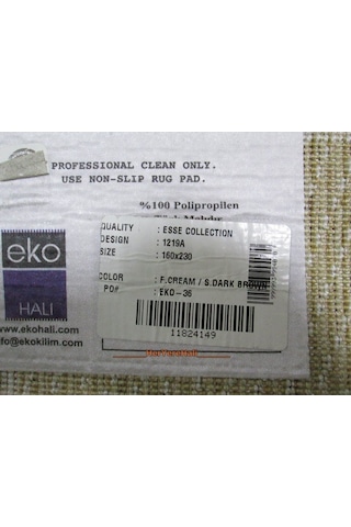 Eko Halı Shaggy 1219Cb Kahve 160X230 Cm