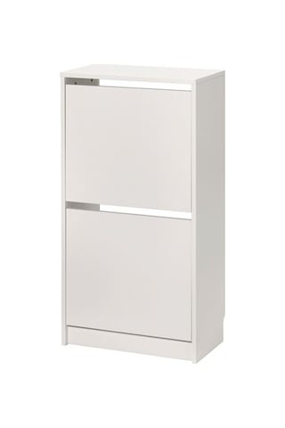 Ikea Bıssa Ayakkabı Dolabı, Beyaz, 49x28x93 Cm, 2 Bölmeli