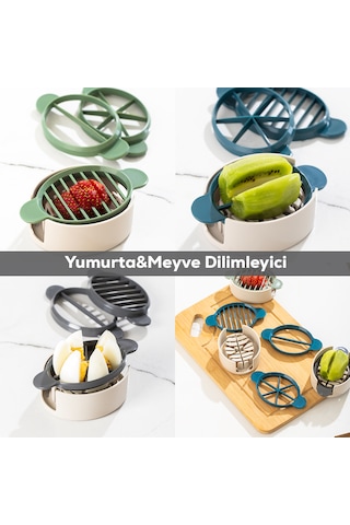 Porsima Sc-299 Yumurta Ve Meyve Dilimleyici Çok Amaçlı Doğrayıcı Renkli