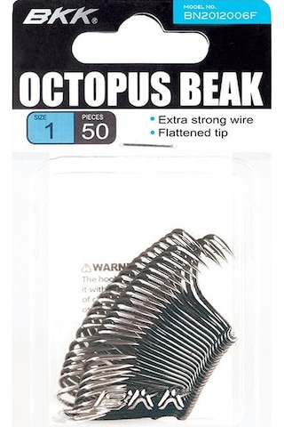 Bkk Octopus Beak Olta İğnesi 50 Adet 4/0 1