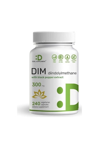 Dım With Black Pepper Extract 300mg, 240 Kapsül Usa Menşei- Dmmedicine'den