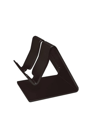 Maiyame Alüminyum Masaüstü Telefon Desteği - Üçgen Tasarım, Kaymazsız, Şarj Uyumu, Hafif Ve Taşınabilir - Siyah Diğer