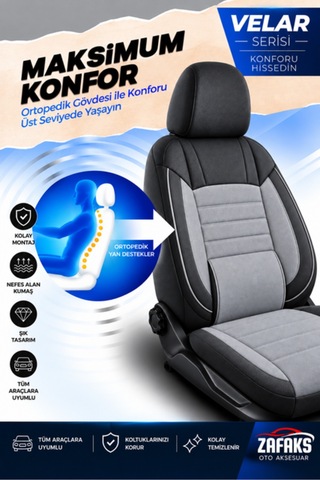 Hyundai Bayon Uyumlu Velar Serisi Keten Oto Koltuk Kılıfı Ortopedik Tam Set