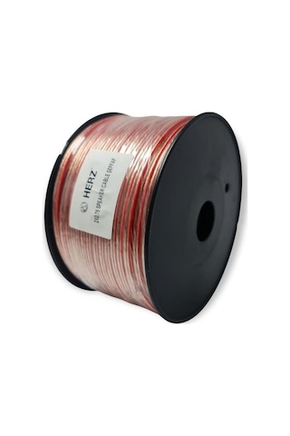 Herz 2X0.75Mm Hoparlör Kablosu 100Metre Şeffaf