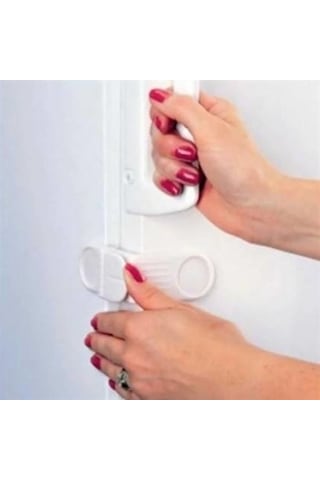 Bebek Çocuk Güvenlik Çekmece Ve Dolap İçin Kendiliğinde Yapışkanlı Vidasız Köşe Kapak Kilidi Çok Renkli