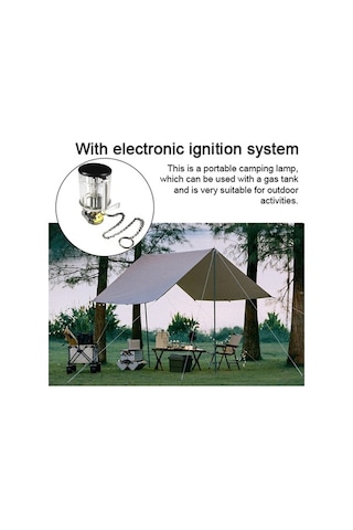 Dancemonkey Mini Taşınabilir Parlak Kamp Fener Gaz Işığı Balıkçılık Piknik Çadır Lambası Şeffaf Isıtıcı Şeffaf