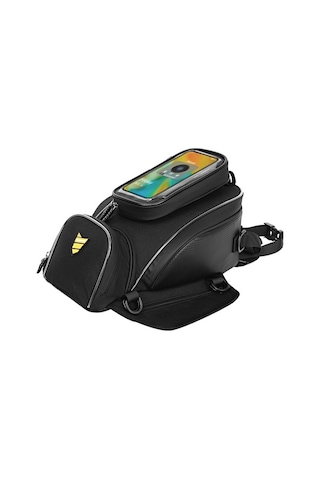 Motosiklet Depo Çantası Telefon Tutucu İle Çok İşlevli Çoğu Cross-riding Motosikletine Siyah Siyah