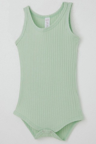 Breeze Kız Bebek Çıtçıtlı Atlet Zıbın Body Jakarlı 9 Ay-3 Yaş, Su Yeşili Su Yeşili