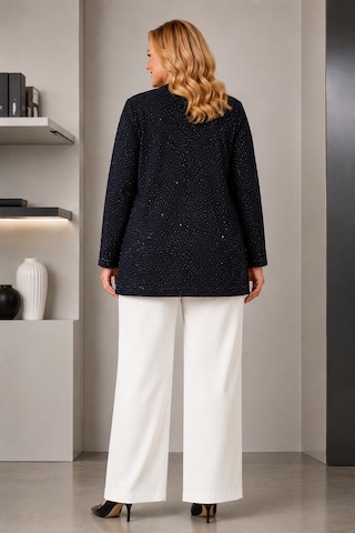 Bihan Store Kadın Sim Detaylı Ceket Ve Bluz İkili Takım - Y26-7028 - Lacivert