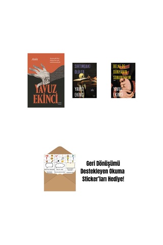 Aziz + Sırtımdaki Ölüler + Belki De Dünyanın Sonundayım Ciltli + Okuma Sticker'ları